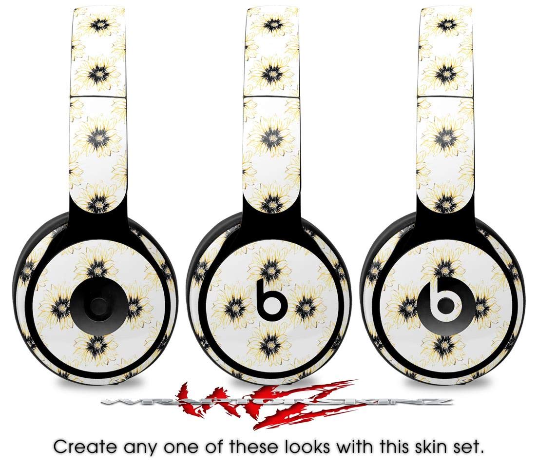 Beats Solo Pro Headphone Skin Decal Wrap - Kearas Daisies Diffuse Glow Yellow Design | Protective Vinyl Cover | Perfect for Travel, Workouts & Daily Use (Headphones Not Included)