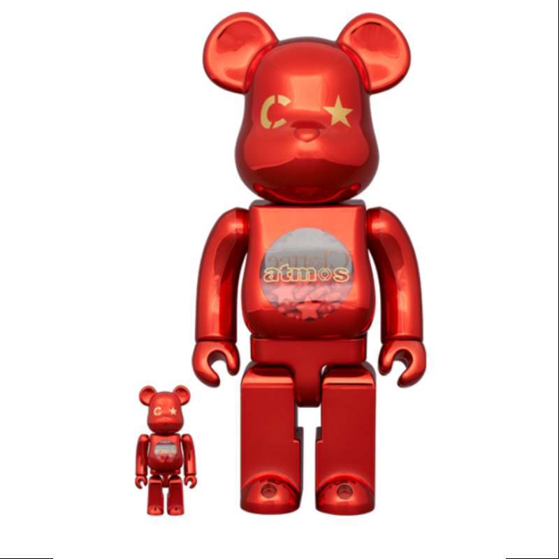 Be@rbrick x Atmos x Clottee 400% & 100% Limited Edition Collectible Figure (2023) - Rare Designer Toy for Display, Gift, and Anime Collection