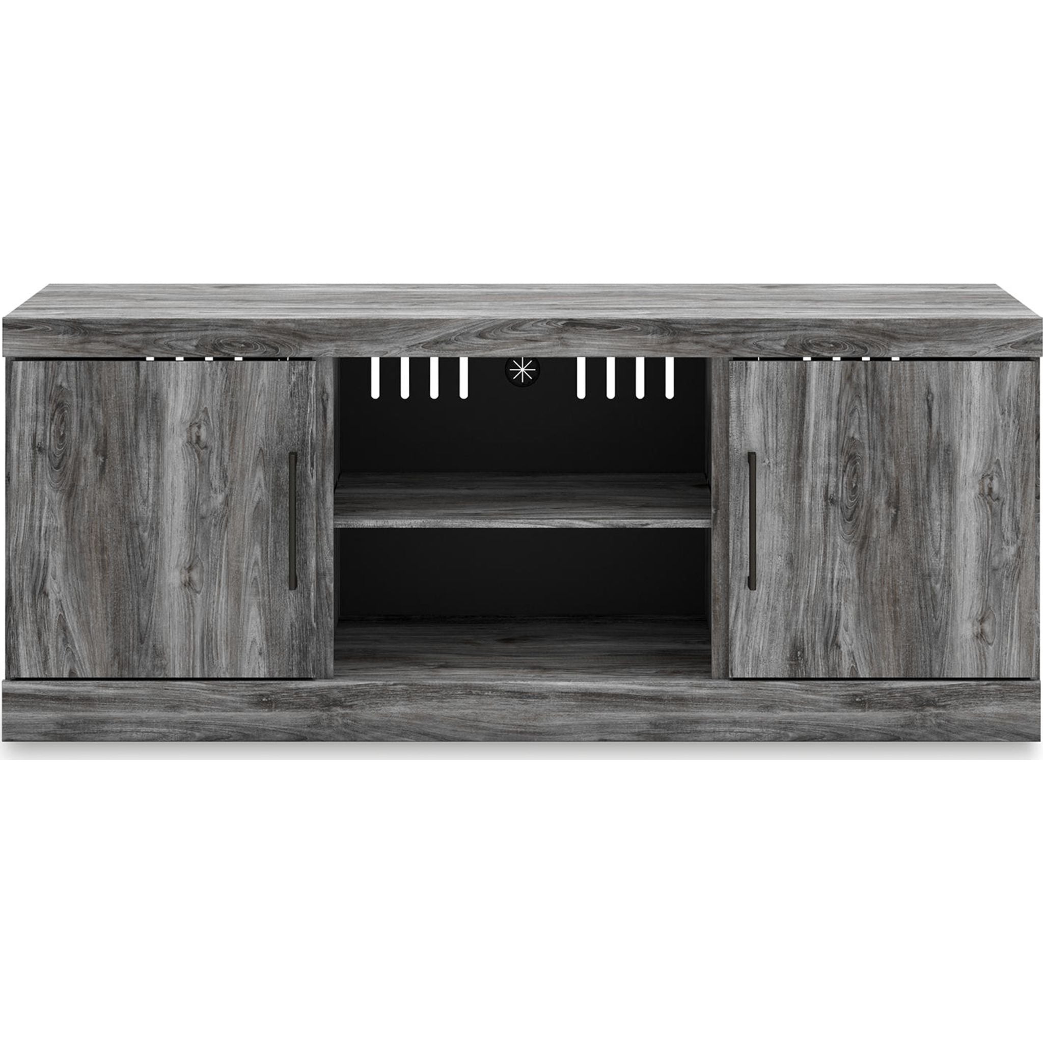 Baystorm TV Stand for Living Room - Modern Gray TV Stand with Storage Shelves, Entertainment Center for Flat Screen TVs up to 65