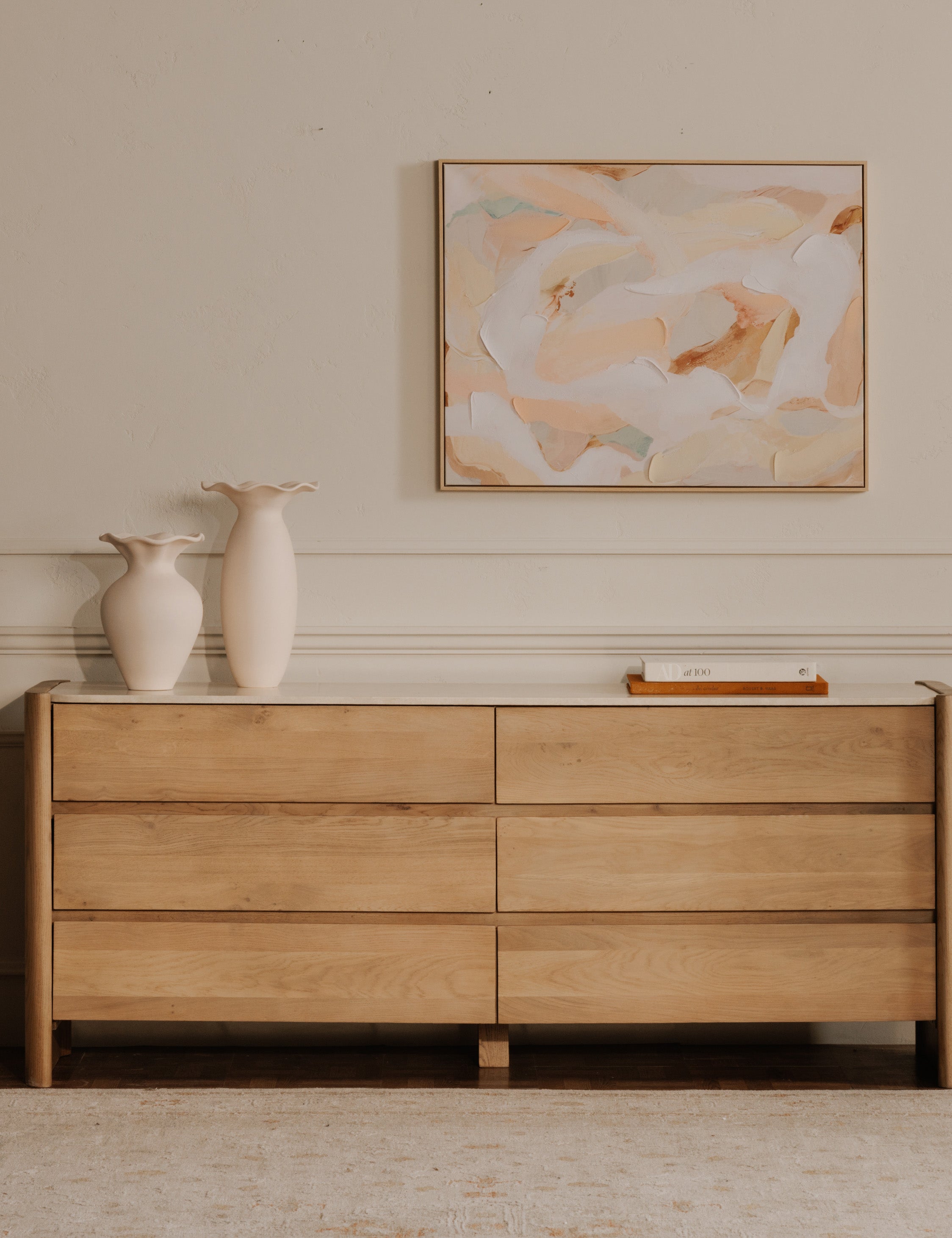 Lindahl Dresser - Modern 6-Drawer Wooden Dresser for Bedroom, Nursery & Living Room Storage | Perfect for Organizing Clothes, Toys & Home Essentials