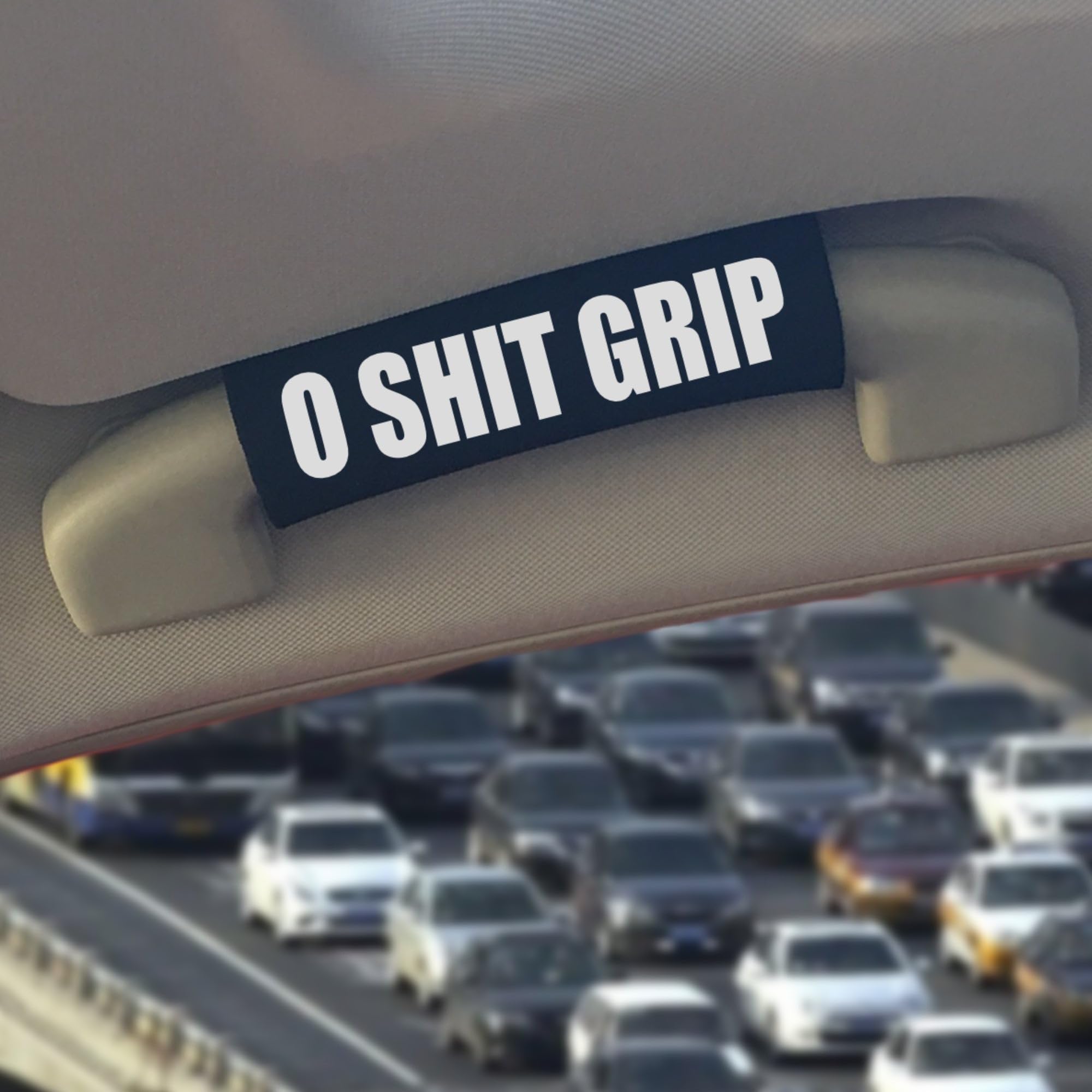 The O Shit Grip® - Premium Car Grab Handle Accessory for Safety & Comfort - Durable Interior Car Handle for SUVs, Trucks & Off-Road Vehicles - Perfect for Adventure, Off-Roading & Emergency Situations