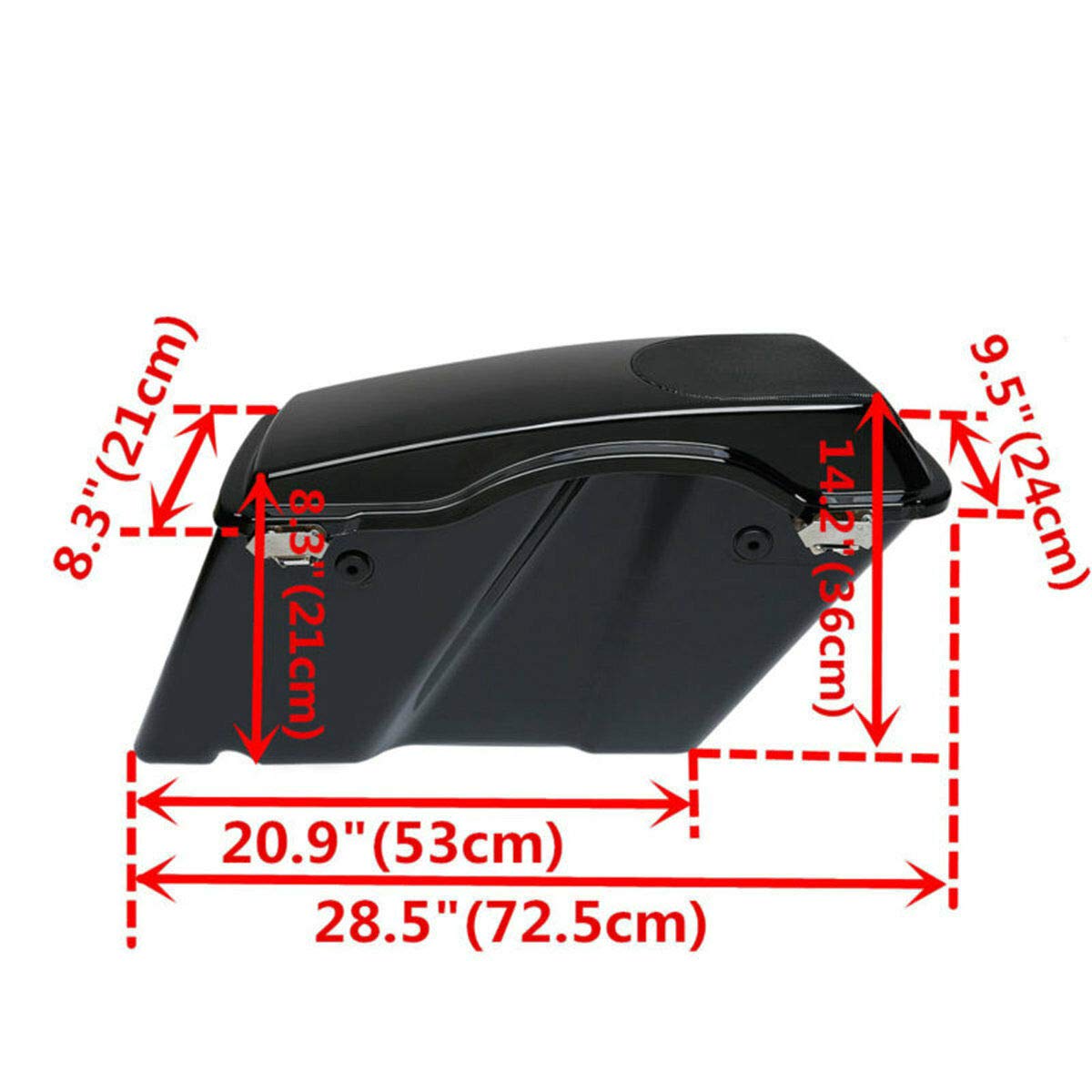 TCT-MOTORPARTS Motorcycle Saddlebags with 5