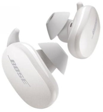 Bose QuietComfort Noise Cancelling Wireless Earbuds - True Wireless Bluetooth Headphones with Active Noise Cancellation, White (Model 831262-0020) - Perfect for Travel, Workouts & Commuting