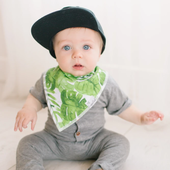 Copper Pearl Baby Bandana Bibs 4-Pack - Soft & Absorbent Drool Bibs for Boys & Girls - Noah Print - Perfect for Feeding, Teething & Everyday Use