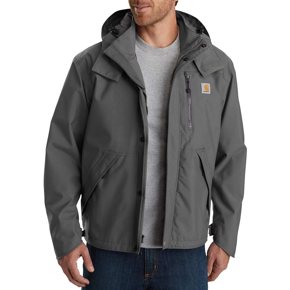 Carhartt Men's Big Tall Storm Defender Loose Fit Heavyweight Waterproof Jacket - Windproof Winter Coat for Outdoor Work & Hiking (Regular & Big & Tall Sizes) - Ideal for Construction, Hunting & Cold Weather Activities