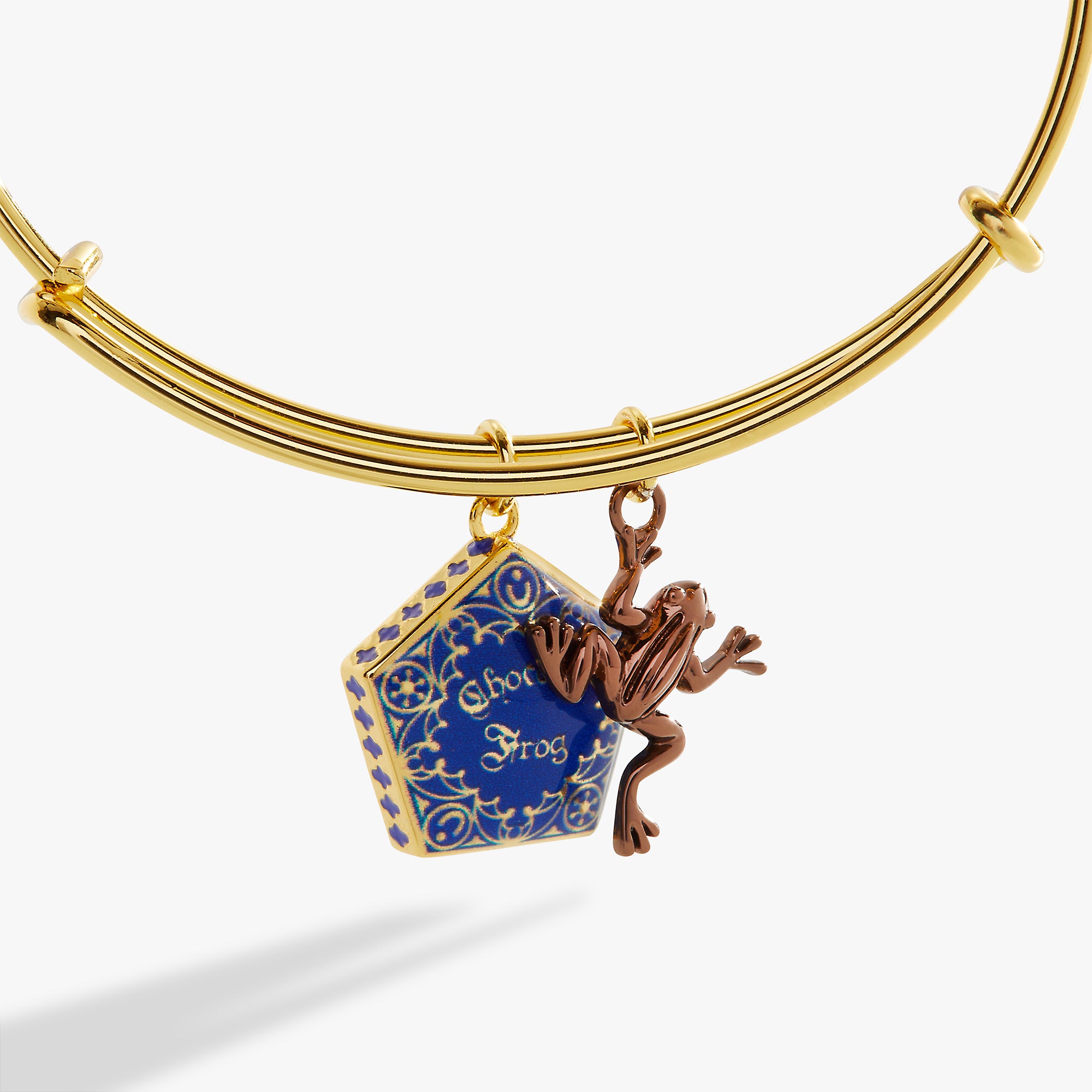 Harry Potter™ Chocolate Frog Two Charm Bangle - Collectible Wizarding World Jewelry for Fans & Cosplay - Perfect for Halloween, Birthday Gifts & Harry Potter Themed Parties