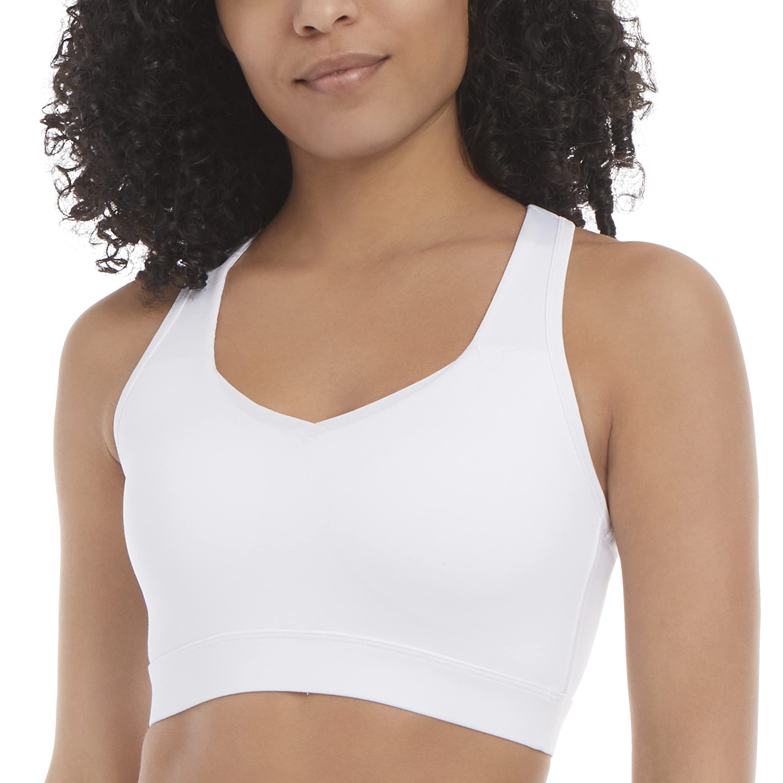 Jockey Women's Active Lotus Crossover Racerback Sports Bra - Breathable Workout Bra for Yoga, Running & Gym - Comfortable Support for High-Impact Exercise