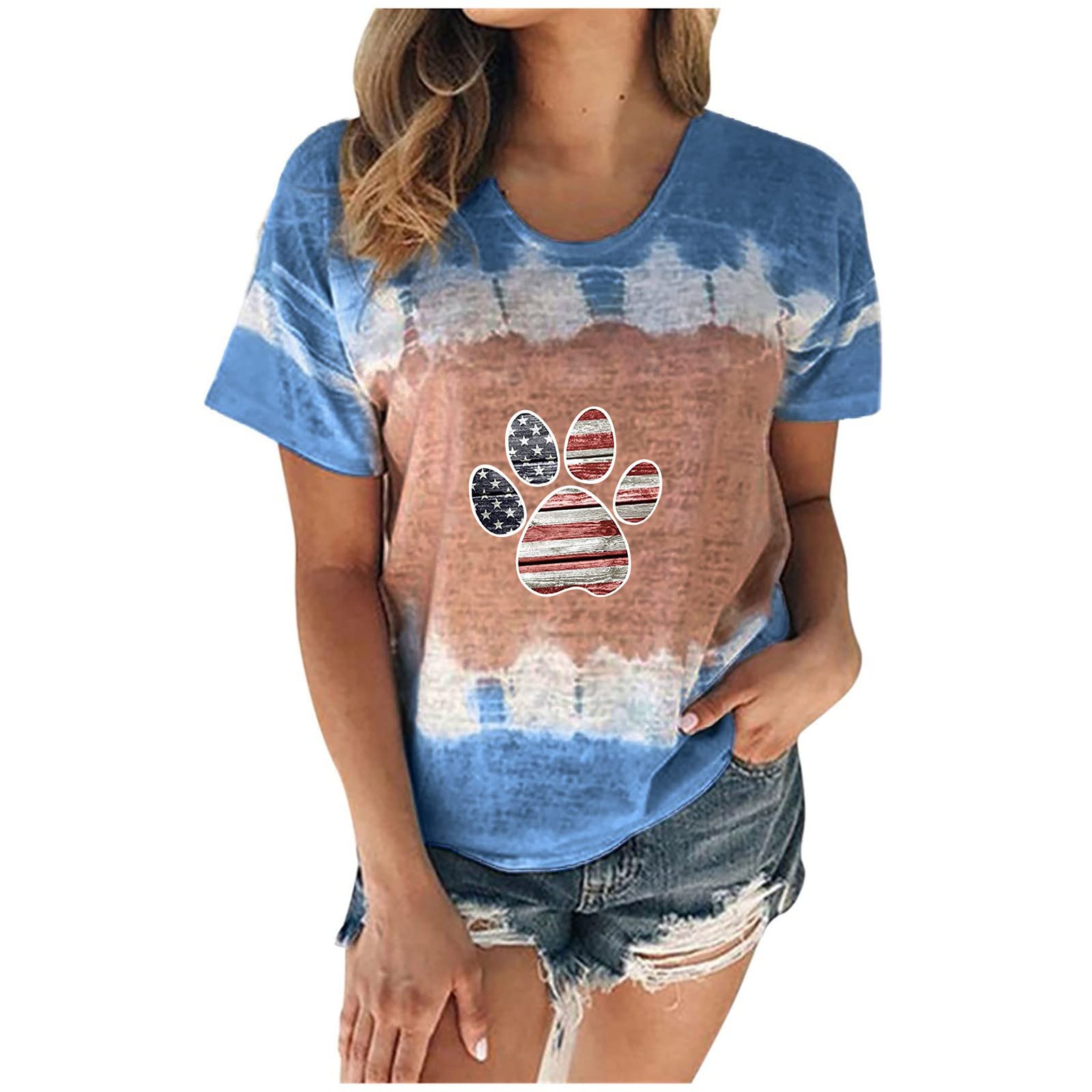 Women's White Short Sleeve T-Shirt - Summer Casual Workout Top with Funny Print - Perfect Gift for Mom - Comfortable Cotton Tee for Gym, Running, Beach & Everyday Wear