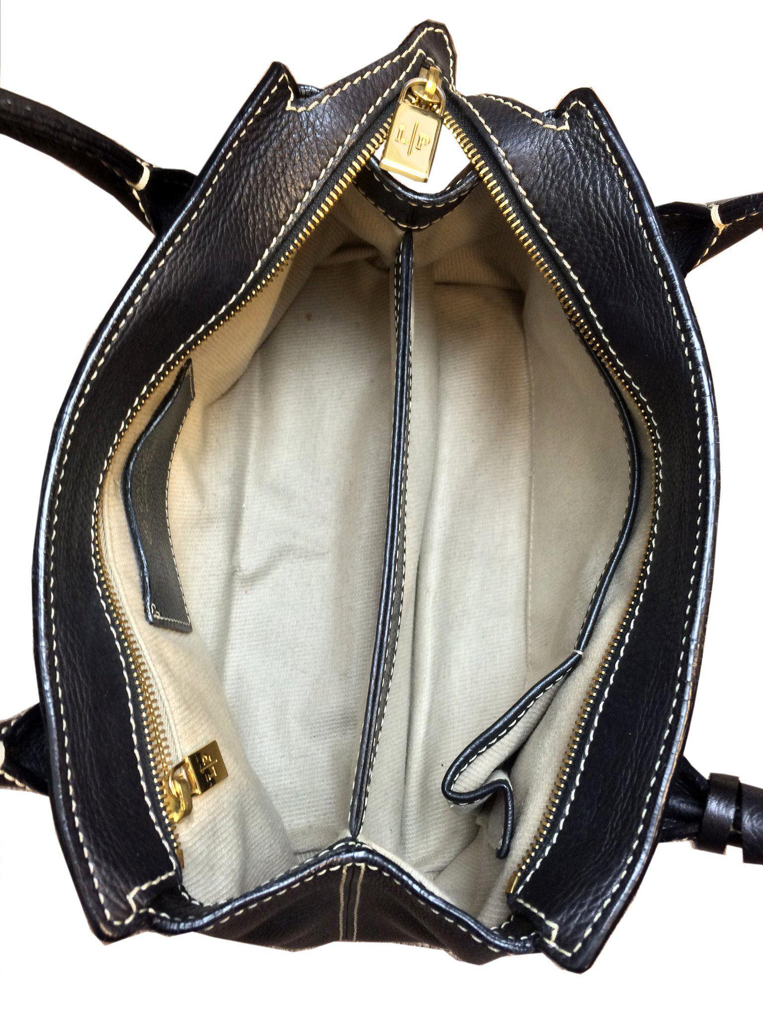 Loro Piana Odessa Genuine Leather Crossbody Bag with Front Pocket - Perfect for Work, Travel & Everyday Use