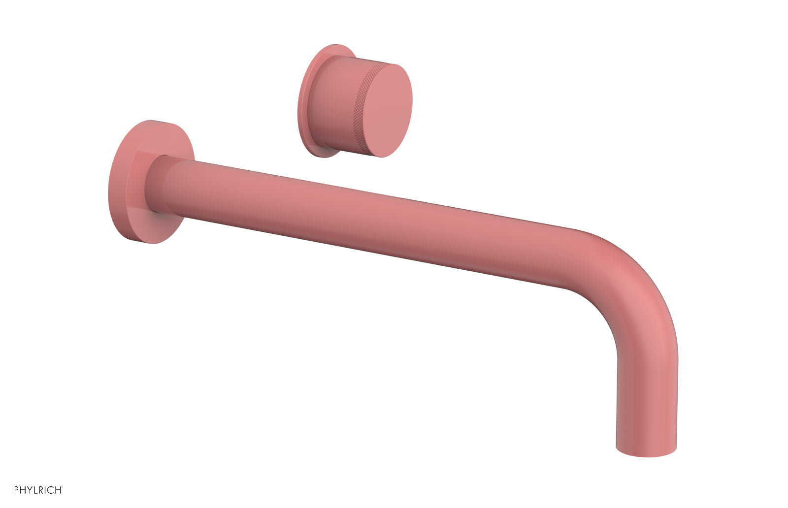 Basic II 10 Single Handle Wall Mount Lavatory Faucet Set with Knurled Handle - 230 18 10 - Perfect for Bathroom Sink, Powder Room & Guest Bath Installation