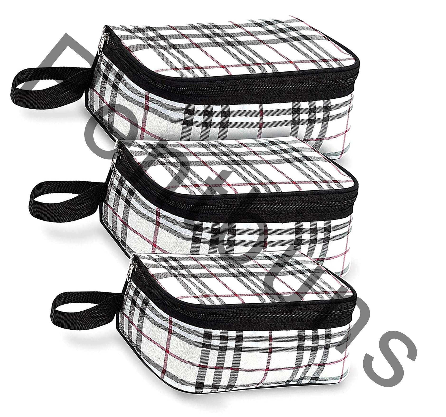 Pentbuns 3-Piece Multi-Color Travel Organizer Set - Waterproof Cosmetic Pouch, Jewelry Case & Toiletry Bag for Women & Men | Perfect for Airplane Carry-On, Gym Essentials & Makeup Storage