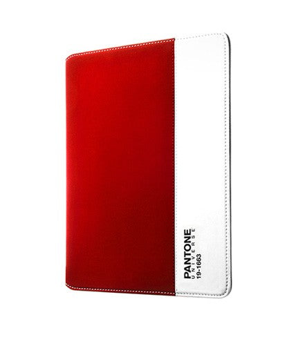 Apple iPad 2 Stand Case with Book Cover - Pantone Red | Protective Tablet Holder for Work, Study & Travel