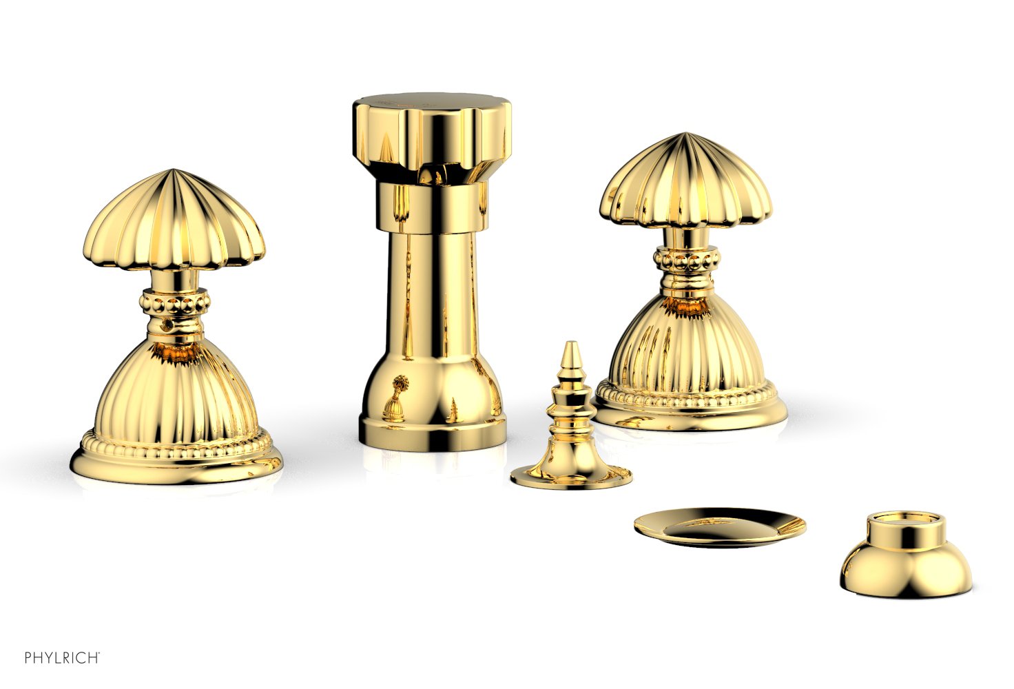 Premium Georgian & Barcelona Style 4-Hole Bidet Faucet Set K4361 - Modern Bathroom Upgrade for Hygiene & Comfort