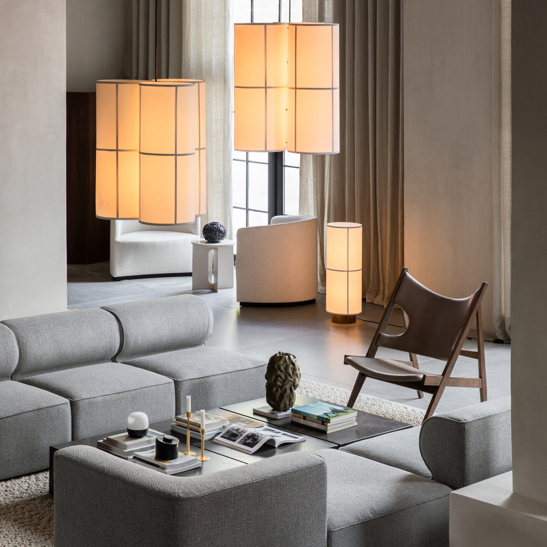 Hashira Floor Lamp - Modern Standing Light for Living Room, Bedroom & Office - Adjustable Height & Dimmable LED - Perfect for Reading, Relaxing & Decor