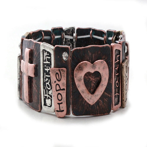 Inspirational Copper Bracelet for Women - Motivational Jewelry Gift for Her - Perfect for Daily Wear, Yoga & Meditation