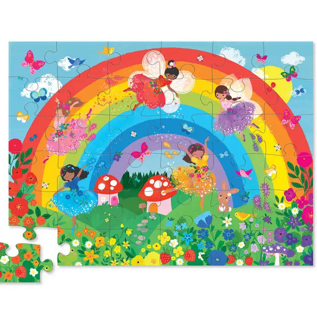 Classic 36-Piece Rainbow Floor Puzzle for Kids - Fun Educational Toy for Preschool Learning & Playtime Activities