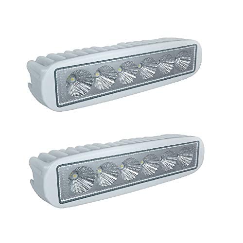 Handxen LED 18W 1600 Lumen Marine-Grade T-Top Boat Deck Lights - Waterproof Spreader & Flood Light for Fishing, Yachting & Night Boating