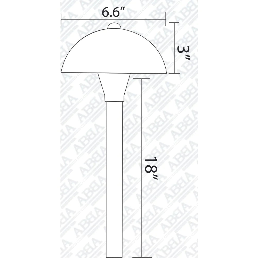 PLB08 4x/8x/12x Brass LED Globe Low Voltage Pathway Lights - 3W 3000K Warm White Outdoor Landscape Lighting Fixture for Garden, Walkway, and Driveway Illumination