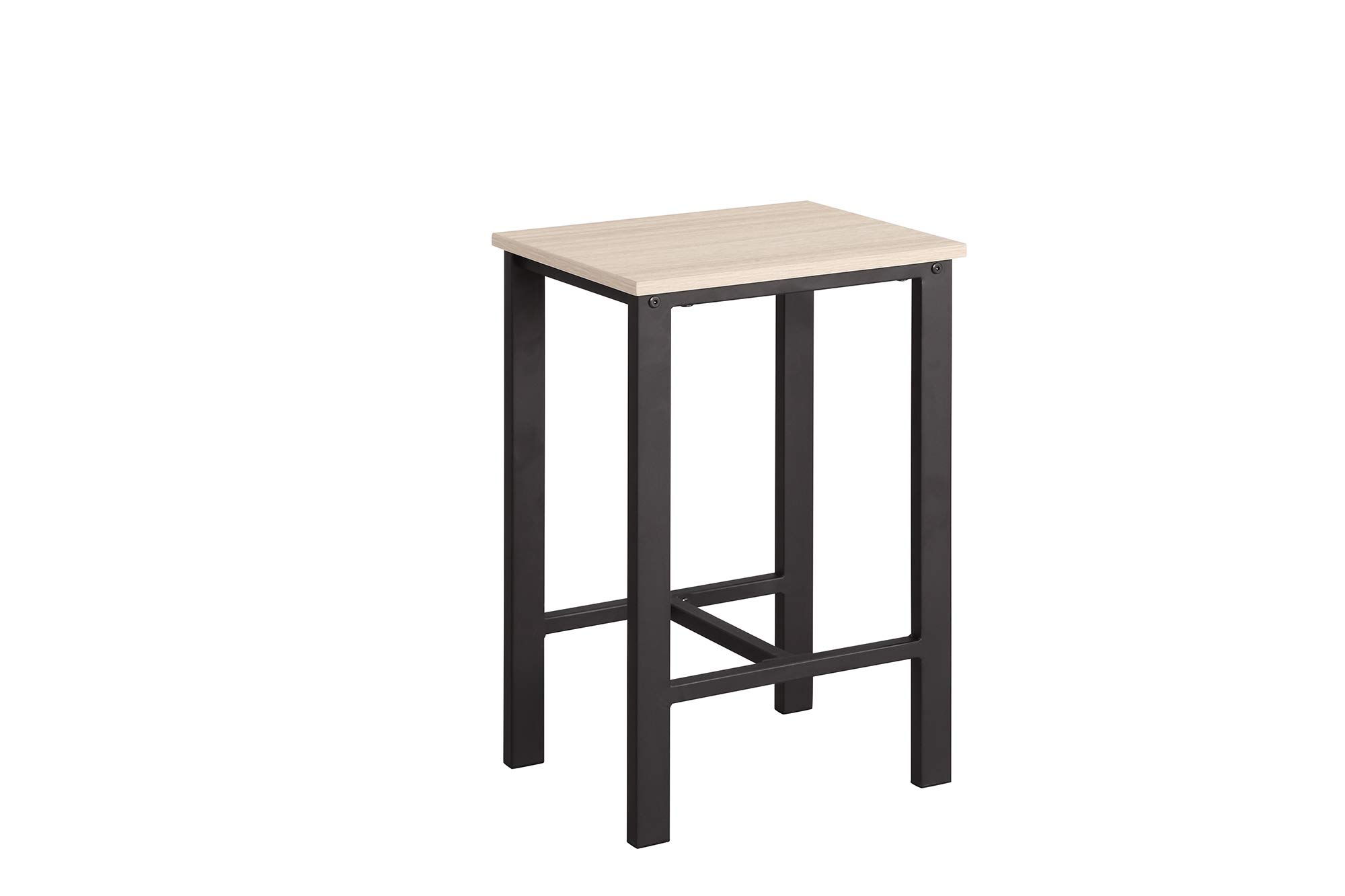Modern 5-Piece Counter Height Dining Set - Wooden Kitchen Table & Chairs with Metal Legs, Beige - Perfect for Small Spaces, Breakfast Nooks & Contemporary Kitchens