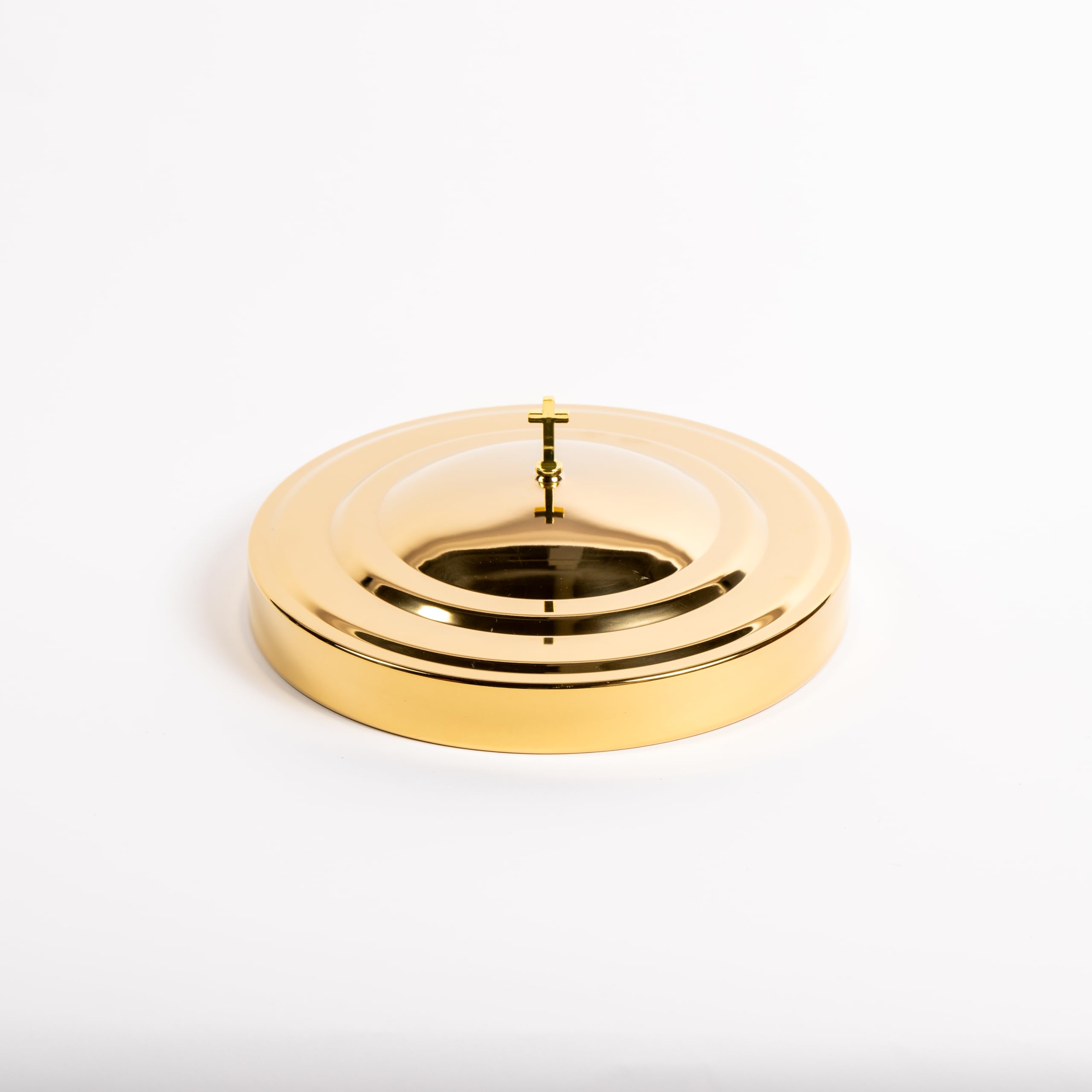 Broadman Church Supplies Brass RemembranceWare Communion Bread Plate Cover - Perfect for Holy Communion, Church Services & Religious Ceremonies