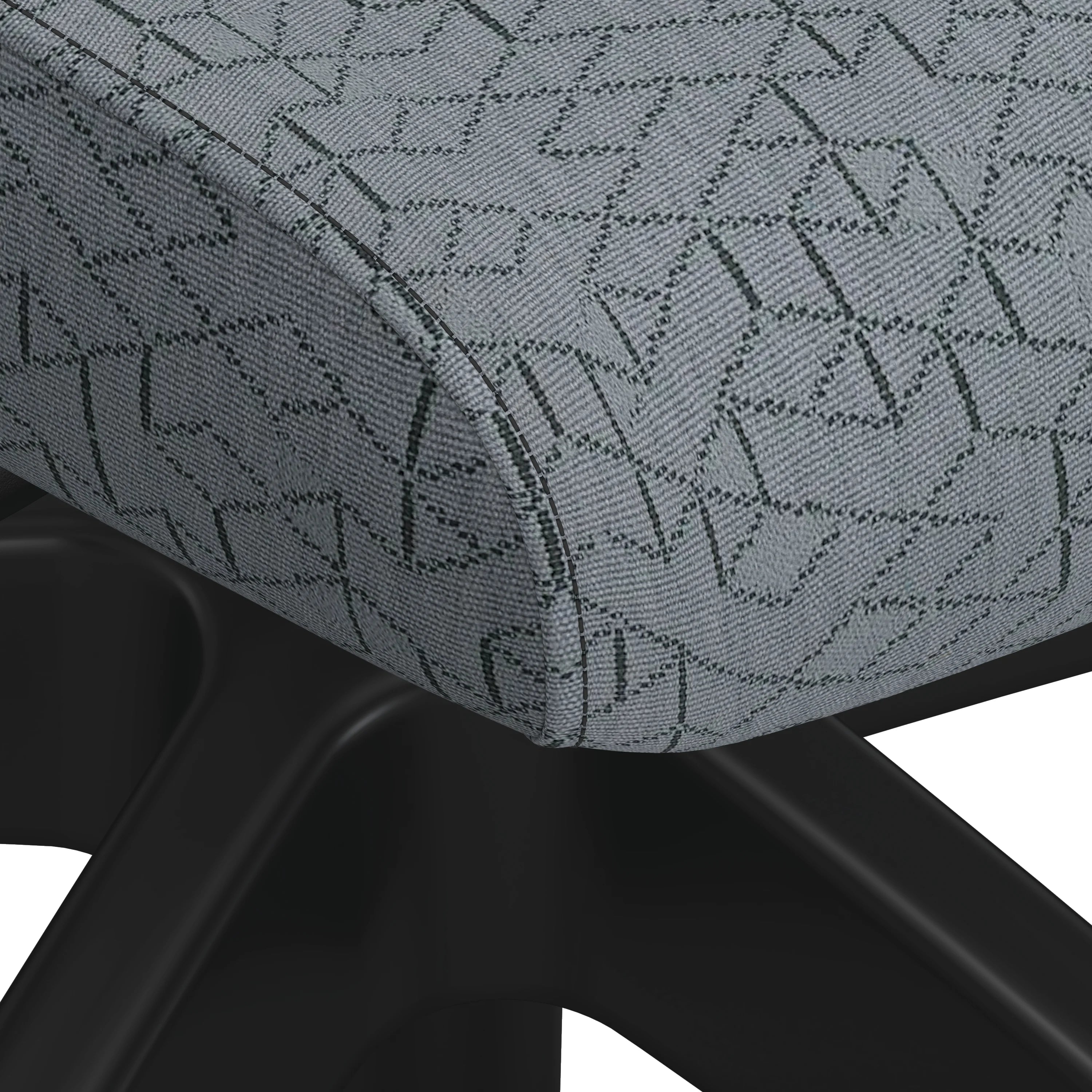 Ergonomic Cliq Office Chair with Synchro Tilt Mechanism - Basalt Fabric & Black Designer Frame for Home Office, Gaming, and Workspace Comfort