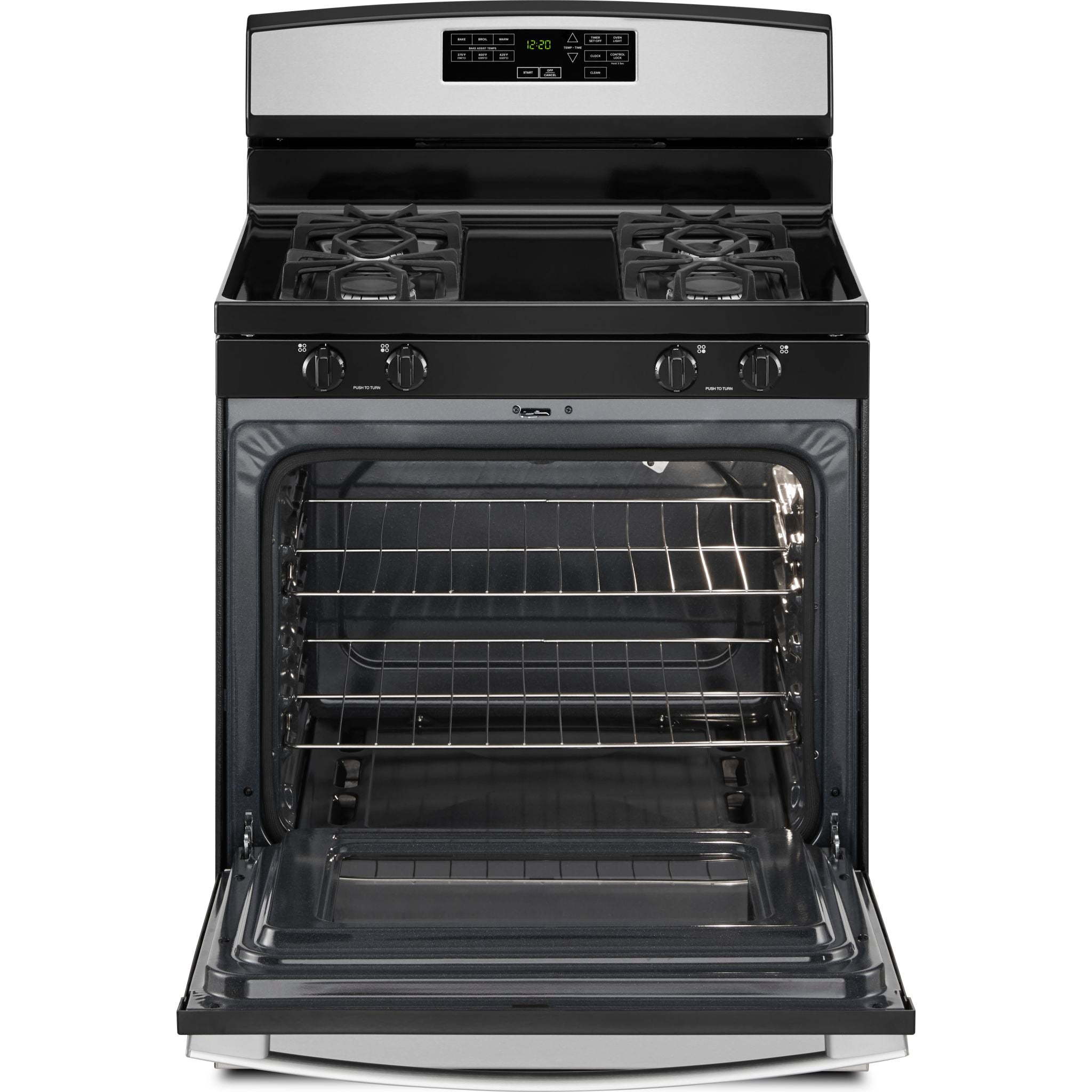 Amana 30 Inch Gas Range with 5 Sealed Burners - Stainless Steel (AGR6603SMS) - Perfect for Home Kitchens & Professional Cooking