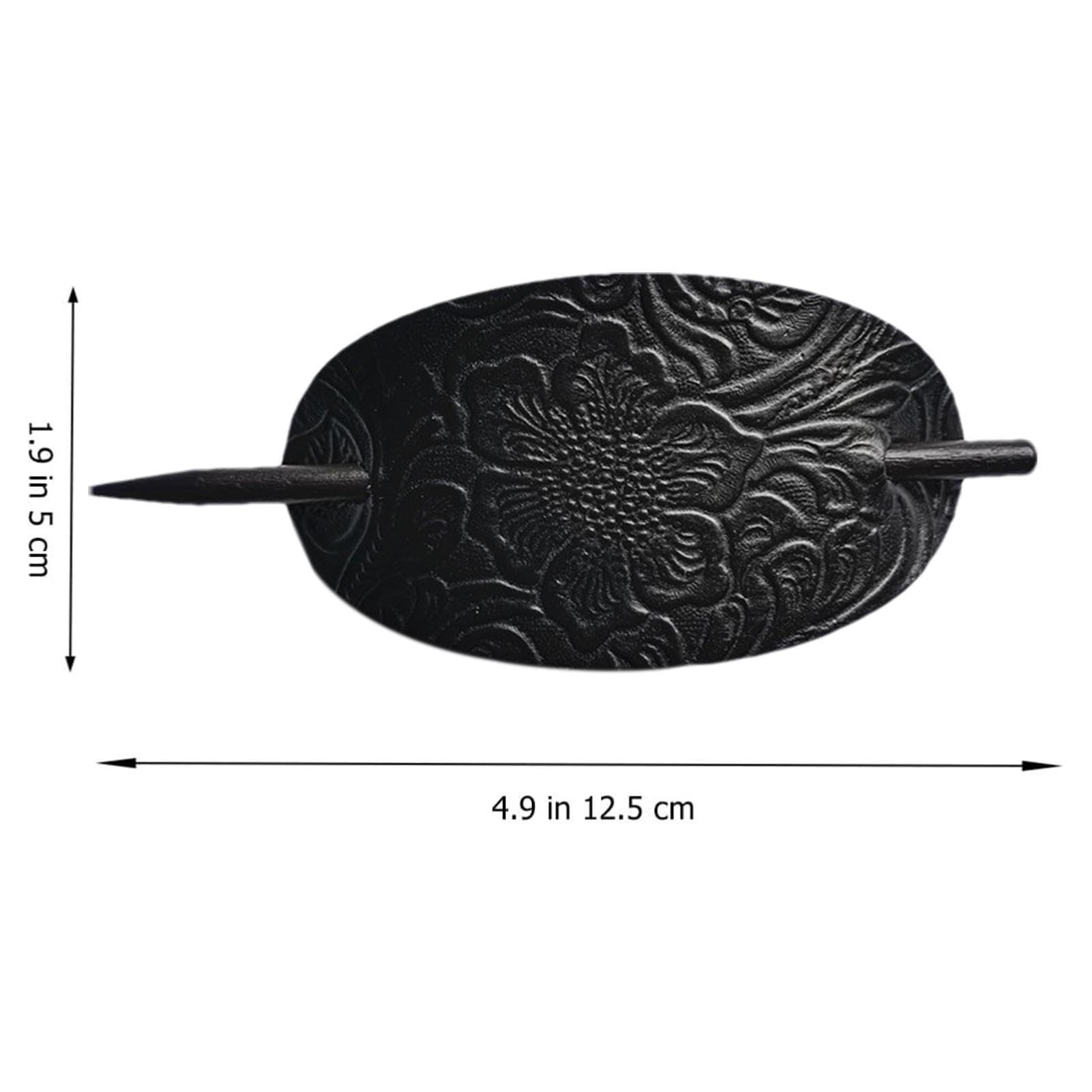 Handmade Faux Leather Hair Clip Barrette - Stylish Hair Tie & Slide Pins for Women & Girls | Perfect for Ponytails, Updos & Everyday Hair Accessories