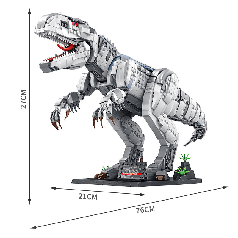 PANLOS 611002 Building Blocks Dinosaur Toy - Tyrannosaurus Rex Model Kit for Kids & Adults, STEM Educational Construction Set for Dinosaur Lovers, Perfect for Birthday Gifts & Classroom Learning Activities
