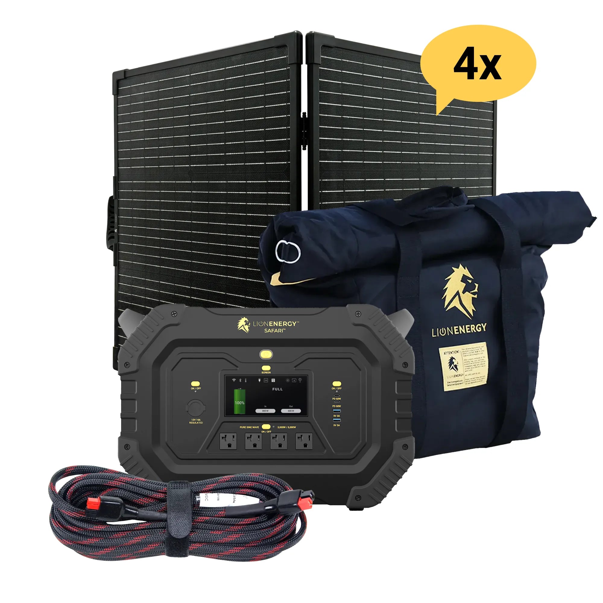 Portable Power Station 3000W 1612Wh LiFePO4 Battery - Solar Generator for Camping, RV, Emergency Backup & Outdoor Adventures
