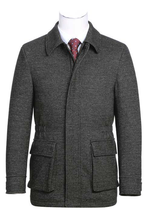 ALESSANDRO VITELLO Men's 830 Short Coat - Lightweight Winter Jacket for Business & Casual Wear | Water-Resistant Outerwear for Office, Travel & Daily Use