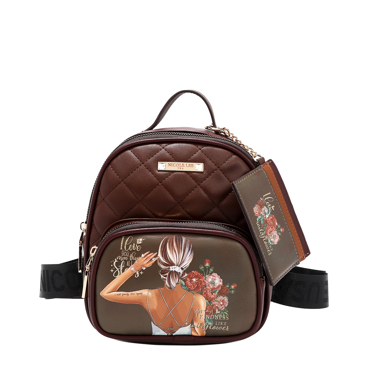 2 Piece Gift Set - Mini Backpack & Card Holder Wallet for Women | Perfect for Travel, Shopping & Daily Use