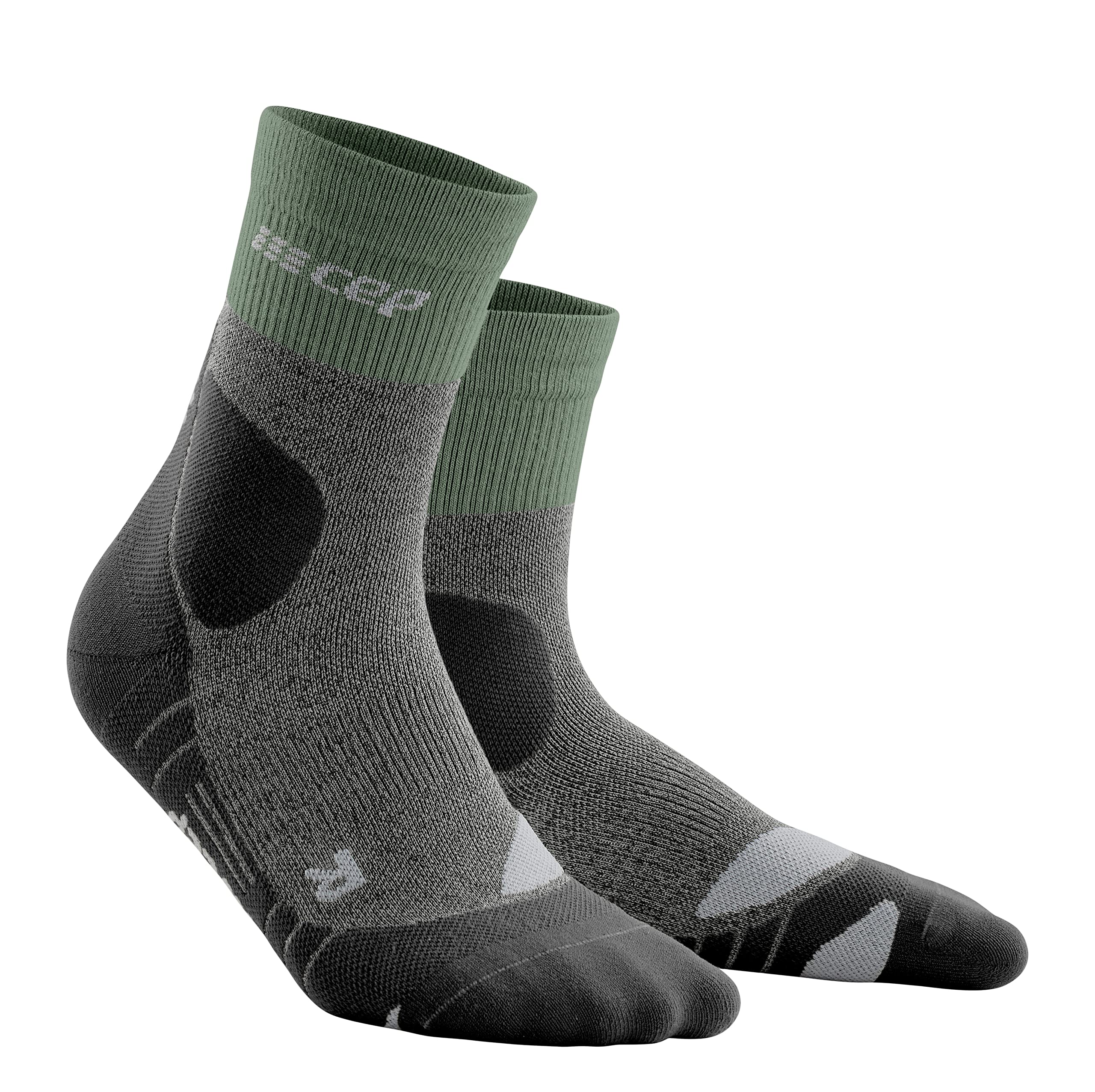 CEP Women's Outdoor Compression Crew Cut Socks - Merino Wool Mid-Cut Hiking & Running Socks for All-Day Comfort & Support - Perfect for Trail Running, Hiking, and Outdoor Adventures