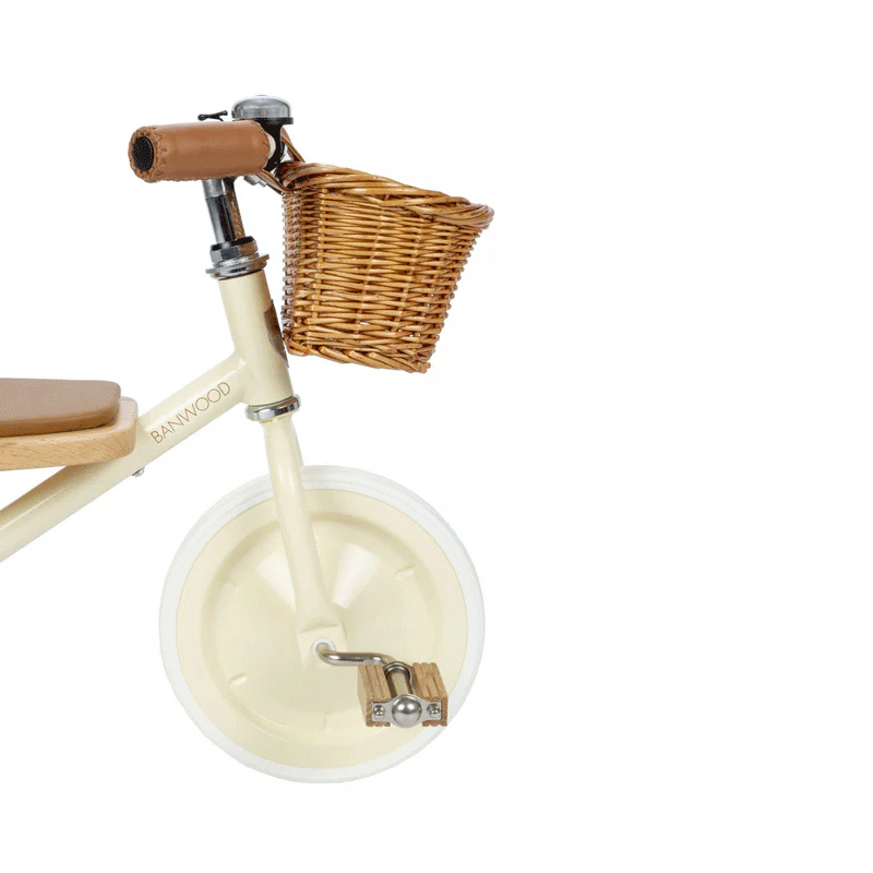 BANWOOD Cream Trike - Classic Retro Tricycle for Kids & Toddlers | Perfect for Outdoor Play, Park Rides & Neighborhood Adventures