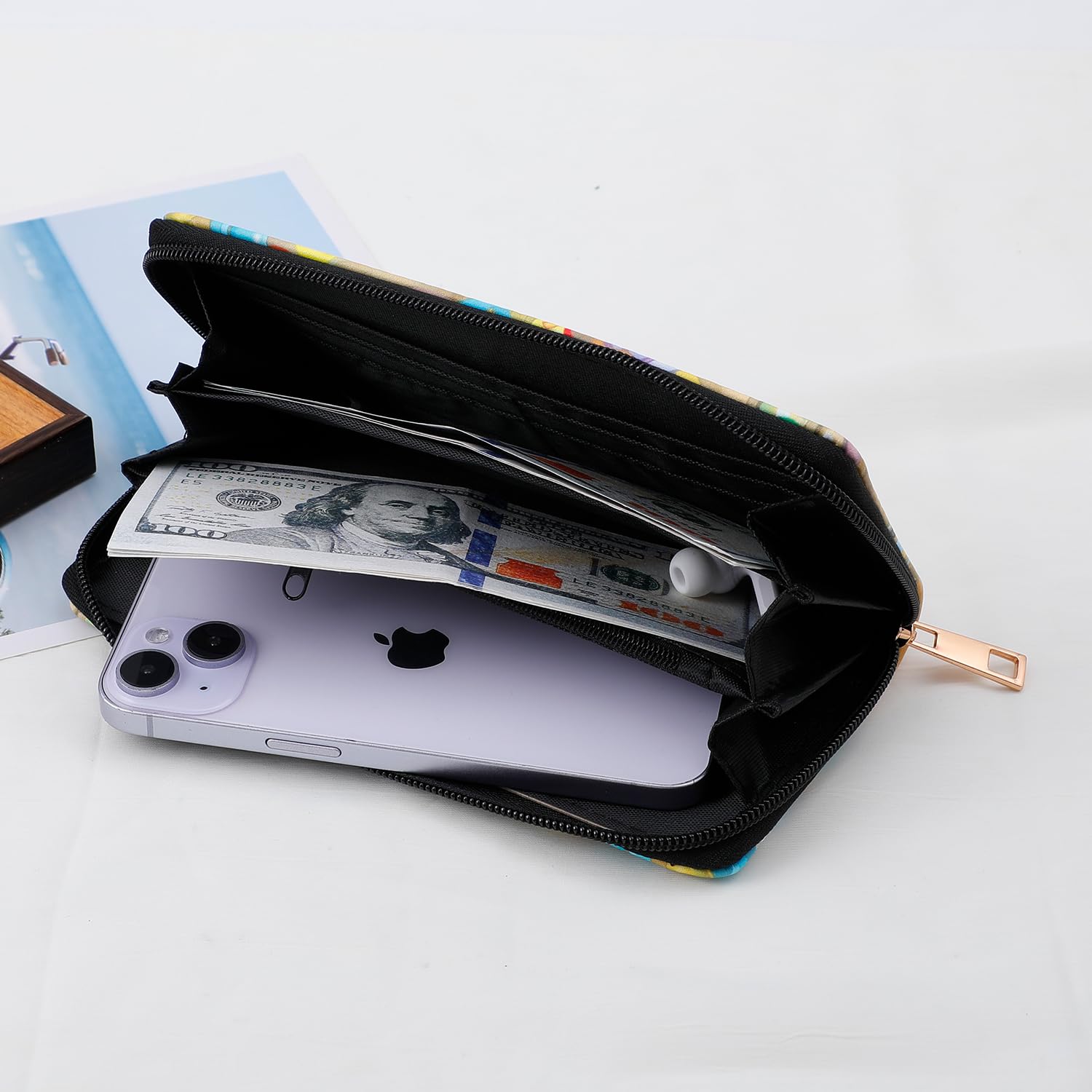 Disney Winnie the Pooh & Piglet PU Leather Wallet with Keychain - Cute Cartoon Coin Purse for Women & Girls (WA-Weini 2403) - Perfect Gift for Disney Fans, Birthday & Daily Use