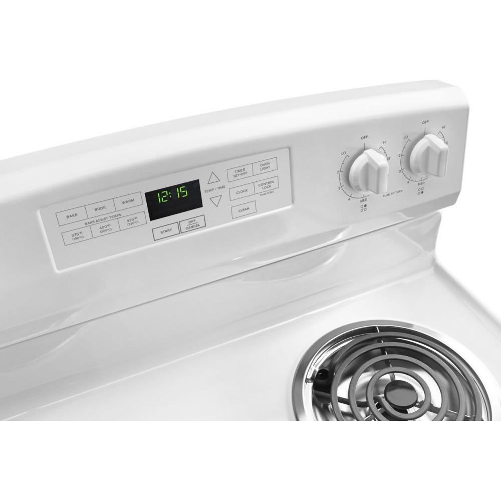 Amana 30-Inch Freestanding Electric Range YACR4503SFW - Stainless Steel, 5.3 cu. ft. Oven, Smooth Top - Perfect for Home Kitchens & Small Restaurants