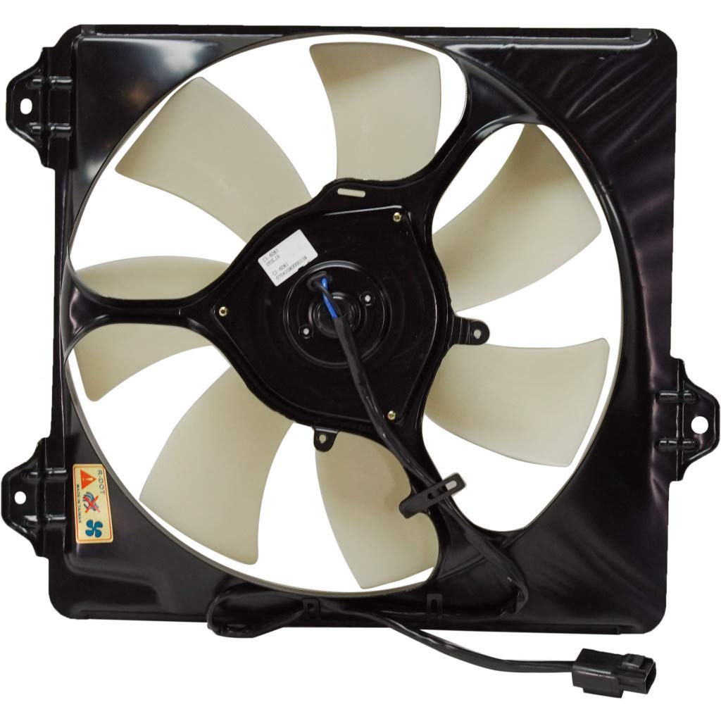 2001-2005 Toyota RAV4 Passenger Side Radiator Fan - Single Fan Replacement Part TO3115127 1671128180 | Perfect for Cooling System Repair & Maintenance