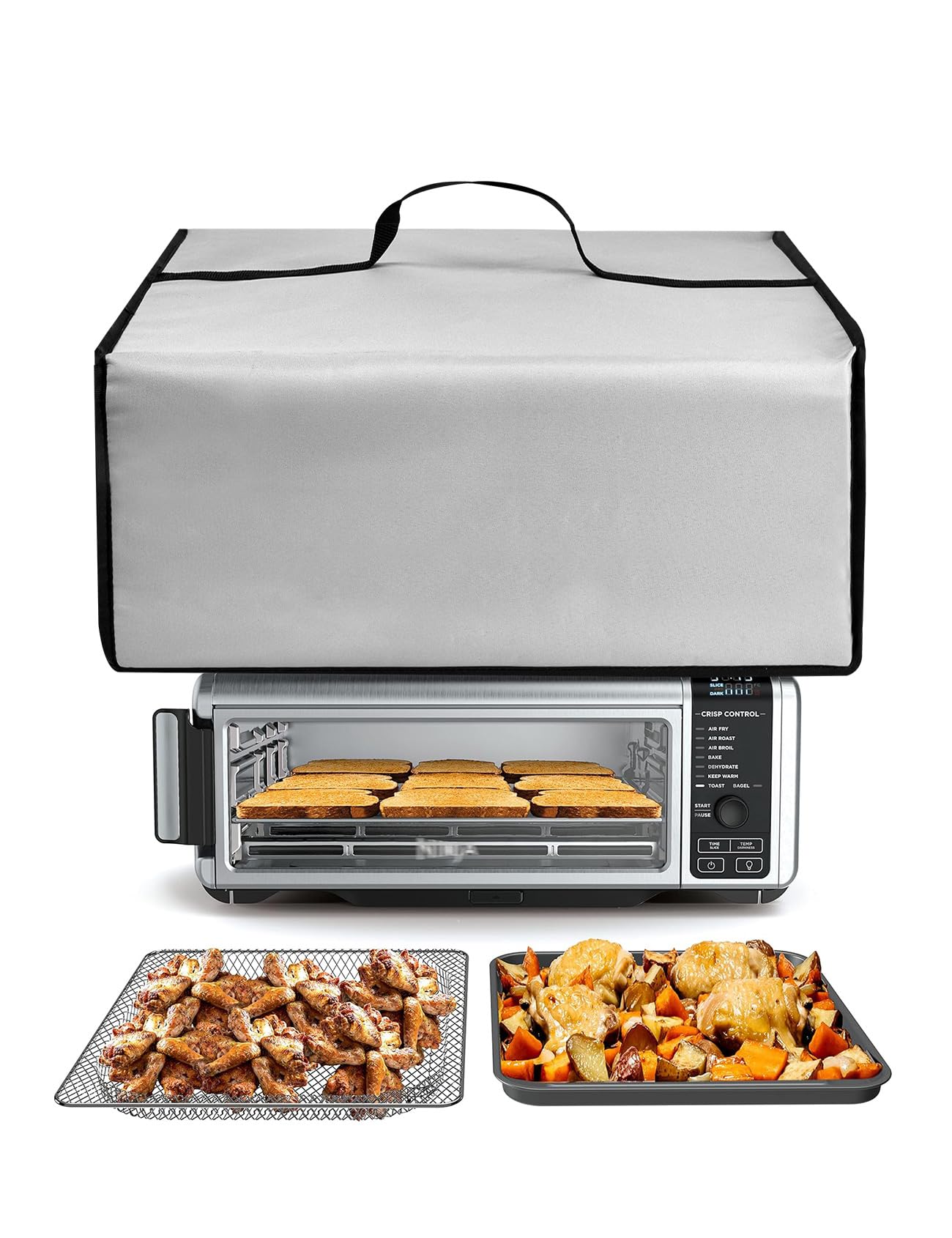 Heat-Resistant Waterproof Nylon Air Fryer Cover Protector Case for Ninja SP101/SP351/SP201 & Kitchen Elite® Pizza Ovens - Perfect for Kitchen Safety & Countertop Protection During Cooking