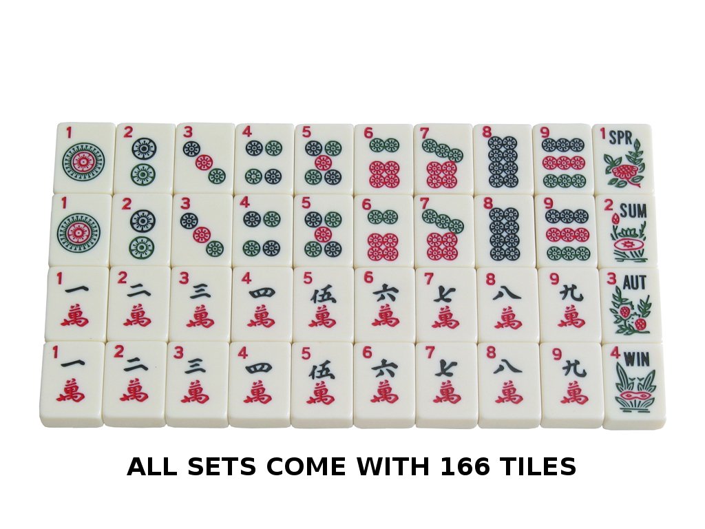 Premium Blue Mahjong Set - 166 Ivory Tiles with Pusher Arms & Durable Aluminum Case - Perfect for Family Game Nights, Casino-Themed Parties & Asian Culture Enthusiasts