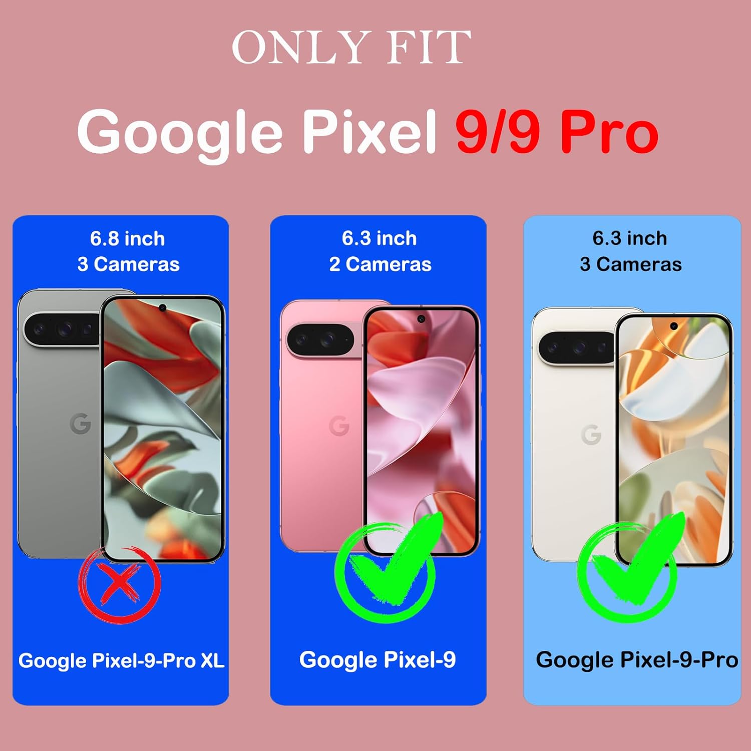 Google Pixel 9 Pro Case with Kickstand & Belt Clip Holster - Shockproof Protective Cover for Pixel 9 Pro (Black) - Perfect for Work, Travel & Outdoor Activities
