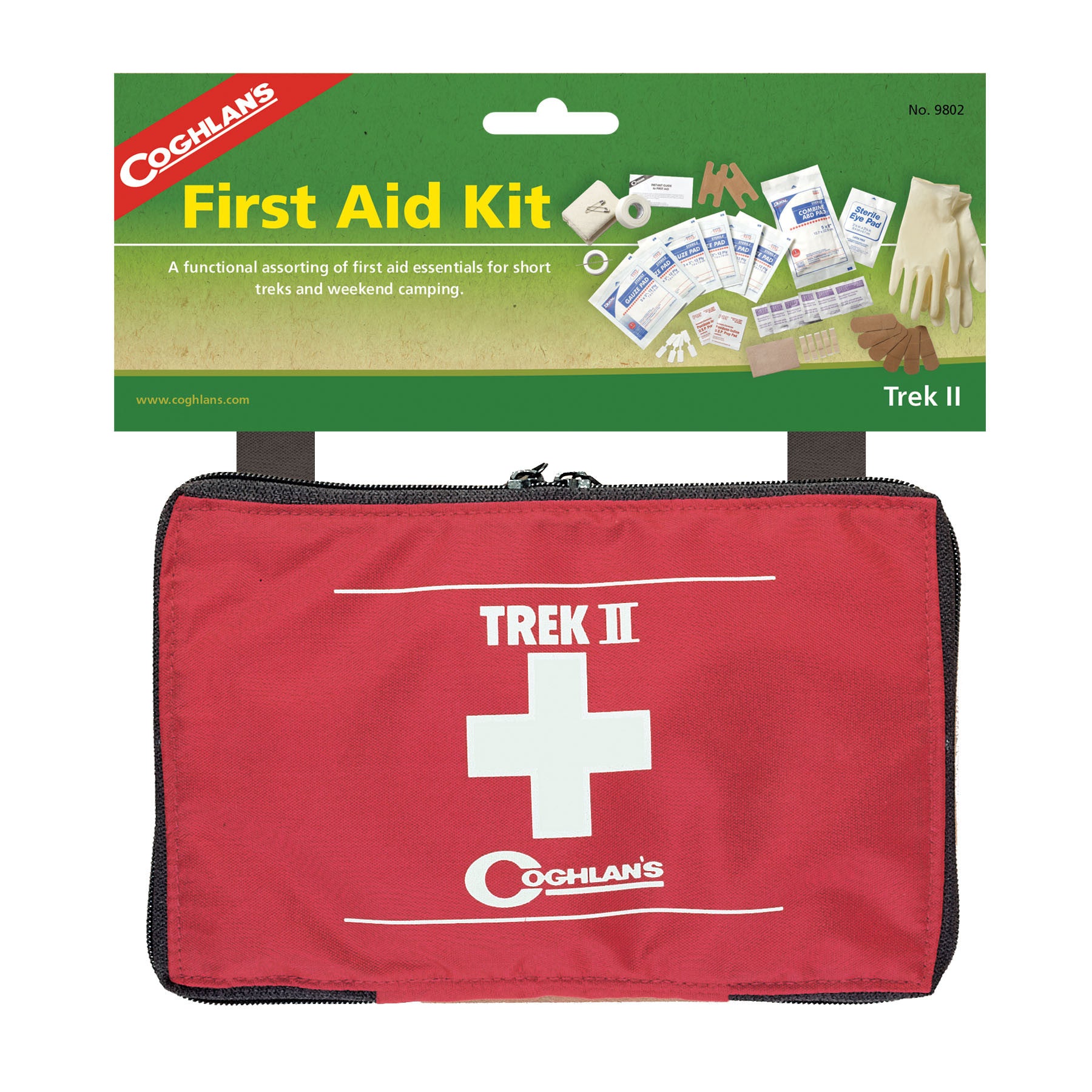 Coghlan's Trek II First Aid Kit - Compact & Lightweight Emergency Medical Supplies for Hiking, Camping & Outdoor Adventures | Essential Safety Gear for Travelers