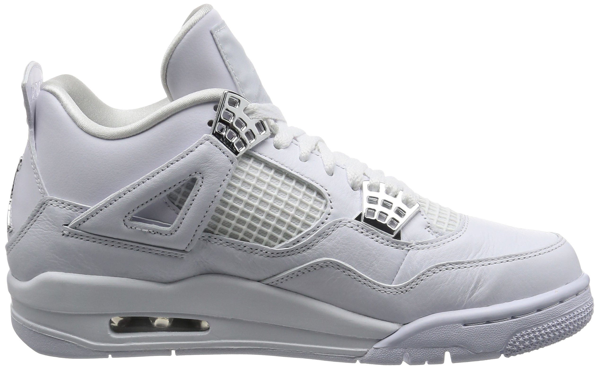 Air Jordan 4 Retro Pure Money White Men's Basketball Shoes - Stylish Sneakers for Casual Wear, Sports & Street Fashion