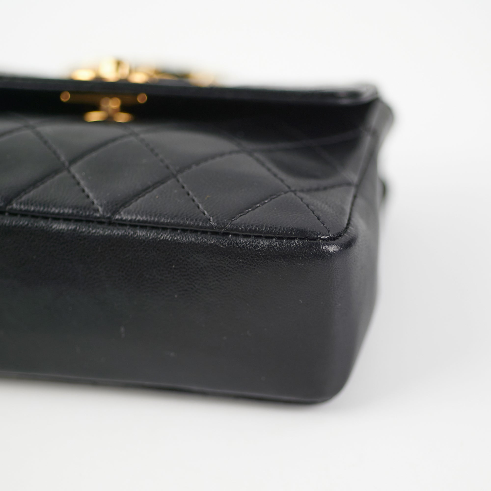 Chanel Mini Vintage Lambskin Black Flap Bag - Authentic Luxury Crossbody Purse for Women | Perfect for Date Night, Parties & Special Occasions