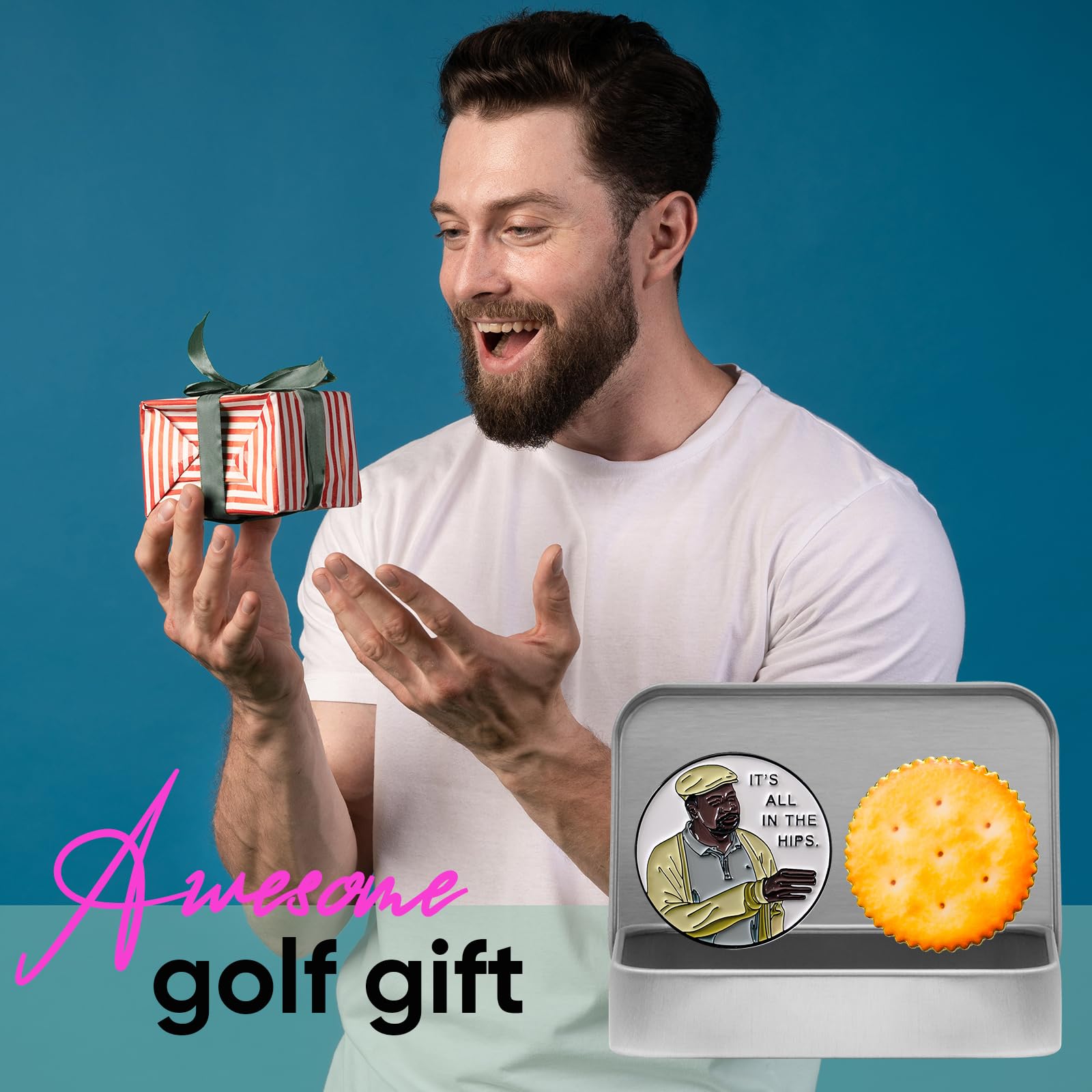 Premium Golf Ball Markers with Hat Clip – 12-Piece Box Set | Durable Golf Accessories for Men & Women | Perfect Golf Gifts for Players & Tournament Prizes | Ideal for Driving Range, Putting Practice & Course Play
