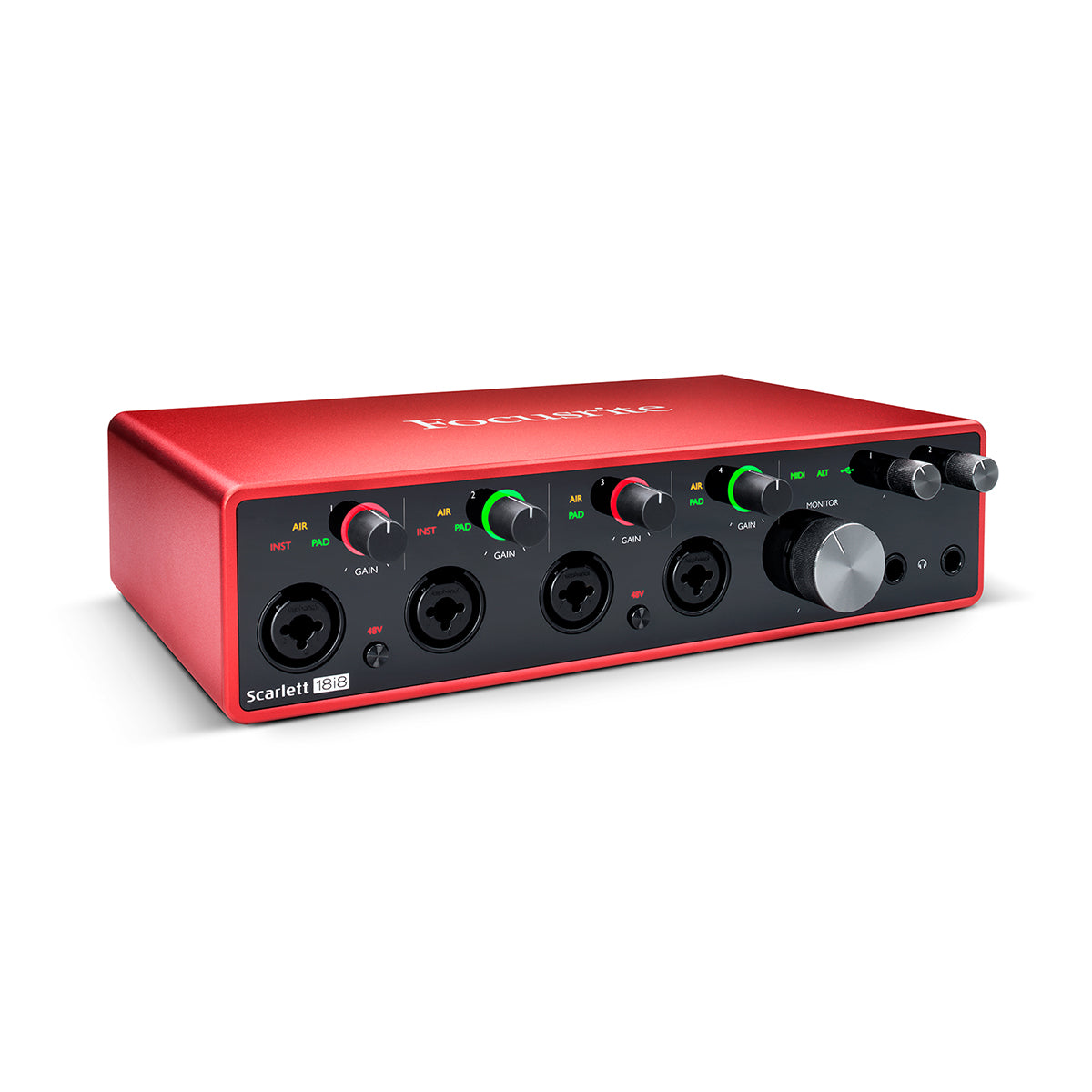 Focusrite Scarlett 18i8 3rd Gen USB Audio Interface - 18 Input 8 Output Recording Studio Equipment for Musicians & Producers - Perfect for Home Studios, Podcasting & Music Production