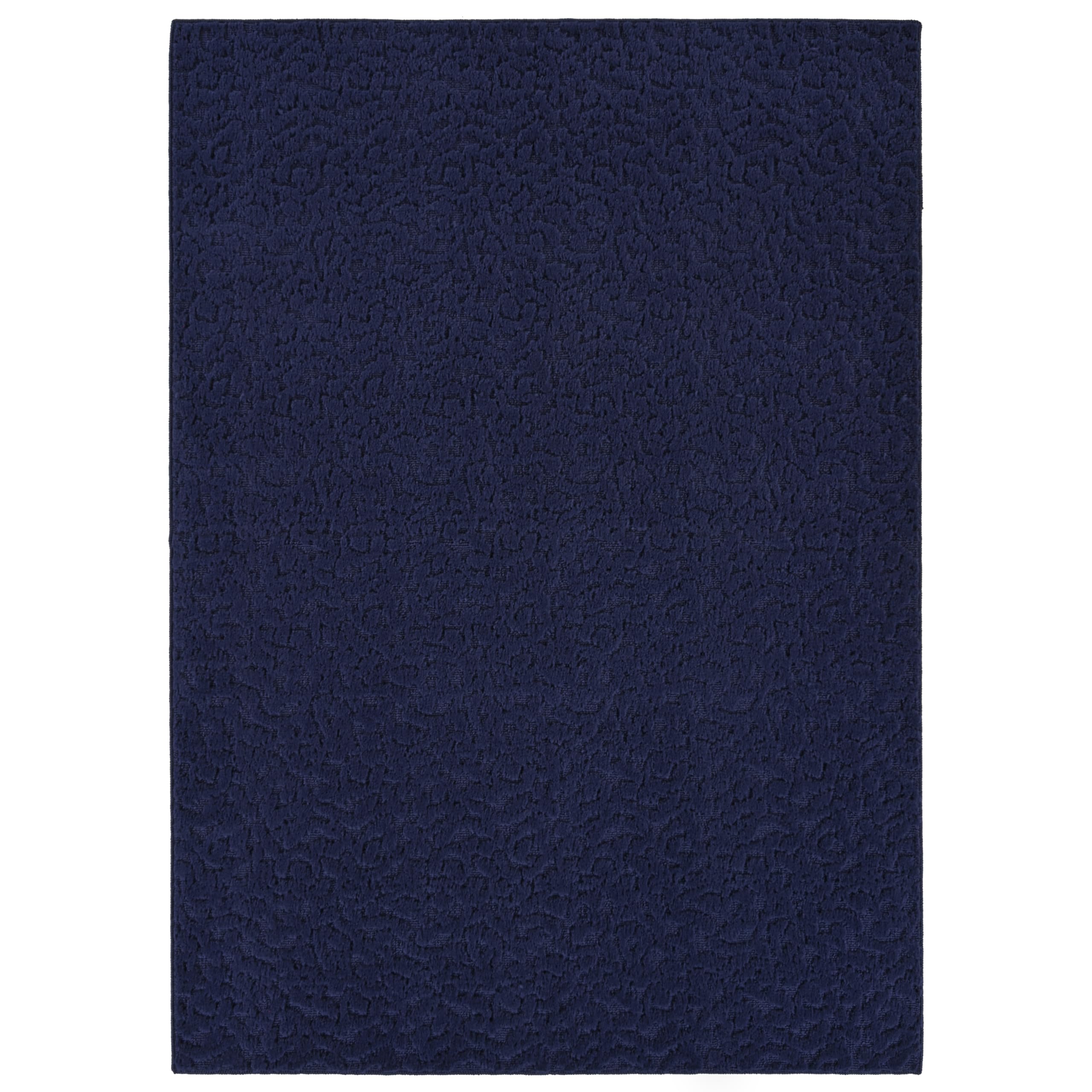 Garland Rug Ivy Area Rug 9x12 Feet Navy Blue - Soft Non-Slip Living Room Rug for Bedroom, Dining Room & Home Decor