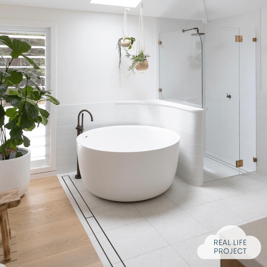 Paddington White Terrazzo Look Tile - Premium Porcelain Floor & Wall Tiles - Perfect for Kitchen Backsplash, Bathroom & Living Room Decor