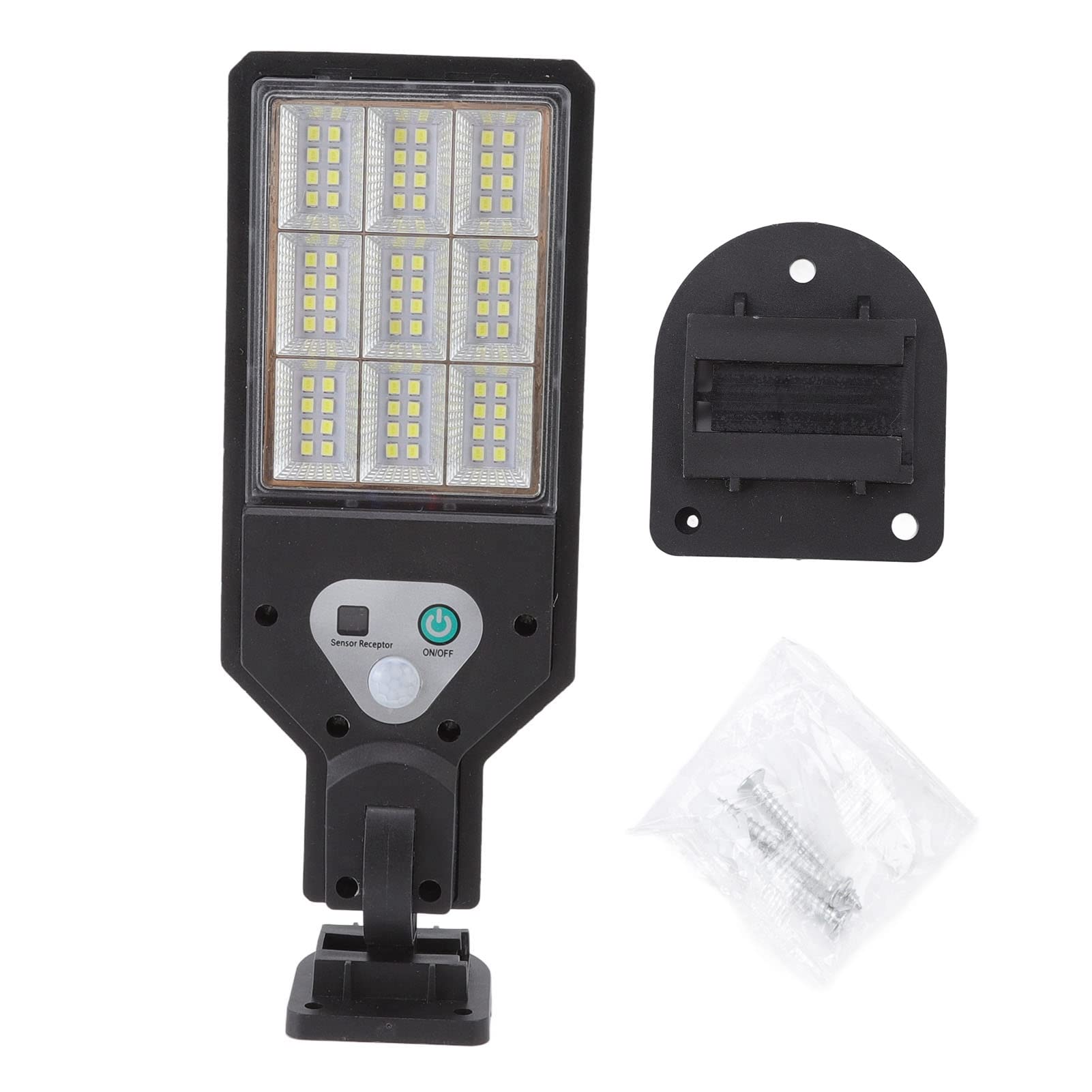 Haofy 72 LED Solar Motion Sensor Street Light - 3000LM Dusk to Dawn Outdoor Security Lighting for Garden, Yard, Parking Lot, Playground | Waterproof & Energy Efficient Solar Powered Lights for Pathways, Driveways, and Backyard Safety