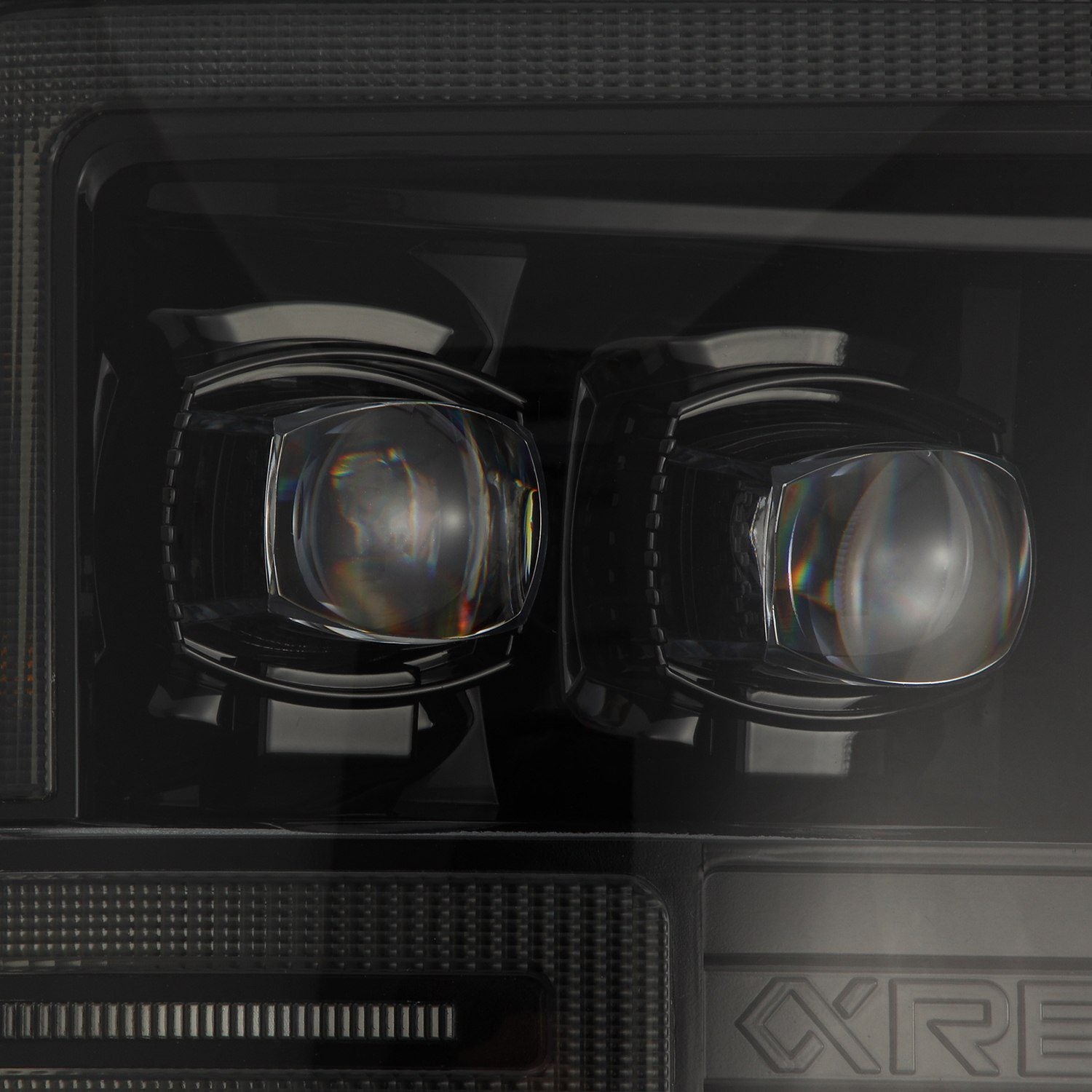 08-10 Ford Super Duty/Excursion NOVA Series LED Projector Headlights Alpha Black - High Performance Lighting for Night Driving & Off-Road Adventures