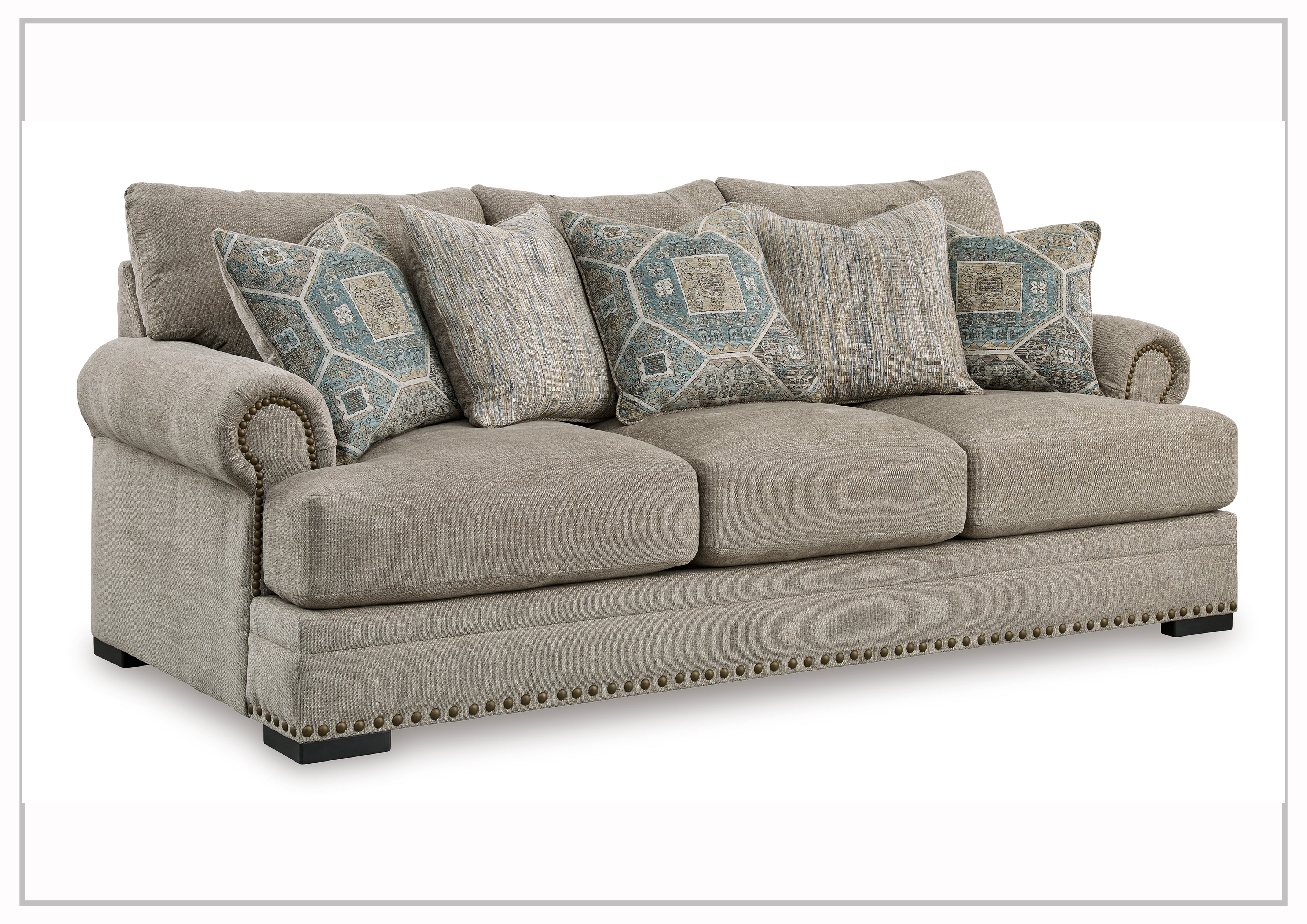 Galeshire 3-Seater Fabric Sofa - Comfortable Modern Living Room Couch for Small Spaces, Apartments & Cozy Homes | Perfect for Relaxing, Entertaining & Movie Nights