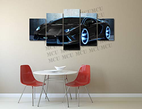 Lamborghini Aventador Blue Neon